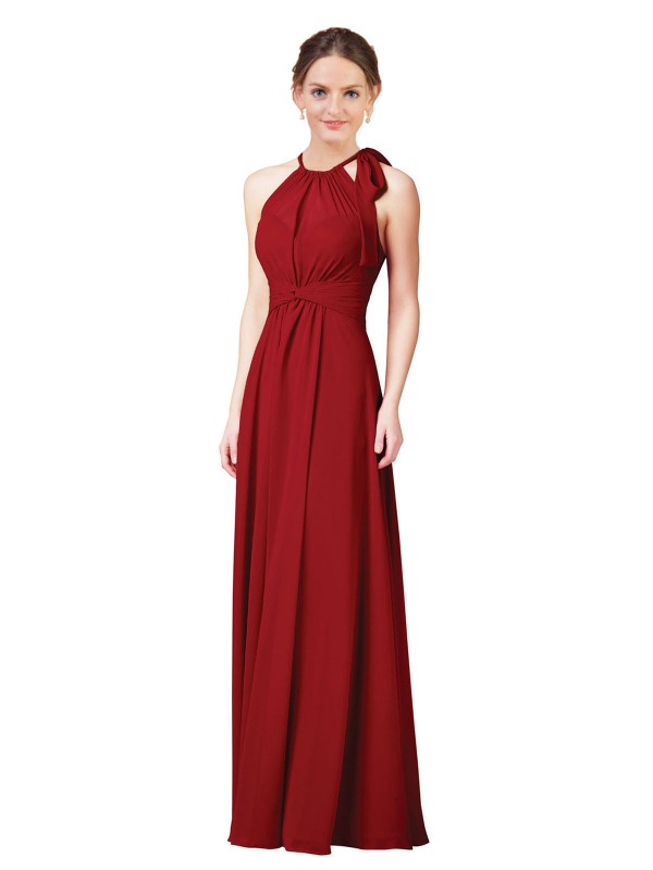 Cheap Alejandra Long Halter Bridesmaid Dress Sydney