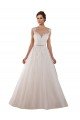 Cheap Illusion Sweetheart Neck Ball Gown Tulle Wedding Dress with Lace Bodice Sydney