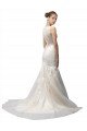 Cheap Illusion High Neck Mermaid Lace Wedding Dress Sydney