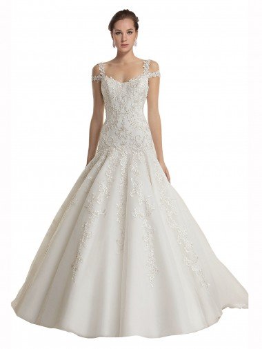 Cheap Off the Shoulder Mermaid Lace Tulle Wedding Dress Sydney