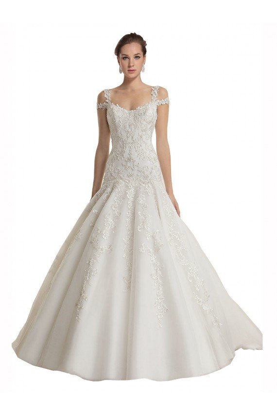 Cheap Off the Shoulder Mermaid Lace Tulle Wedding Dress Sydney