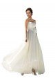Cheap Strapless A-Line Taffeta Wedding Dress Sydney