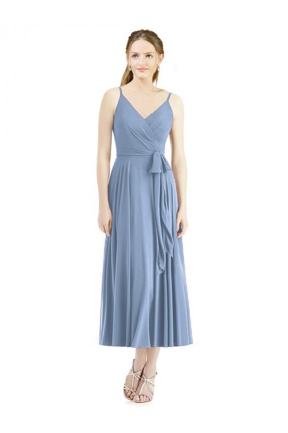 Cheap Short Tea Length Chiffon Bridesmaid Dress Sydney