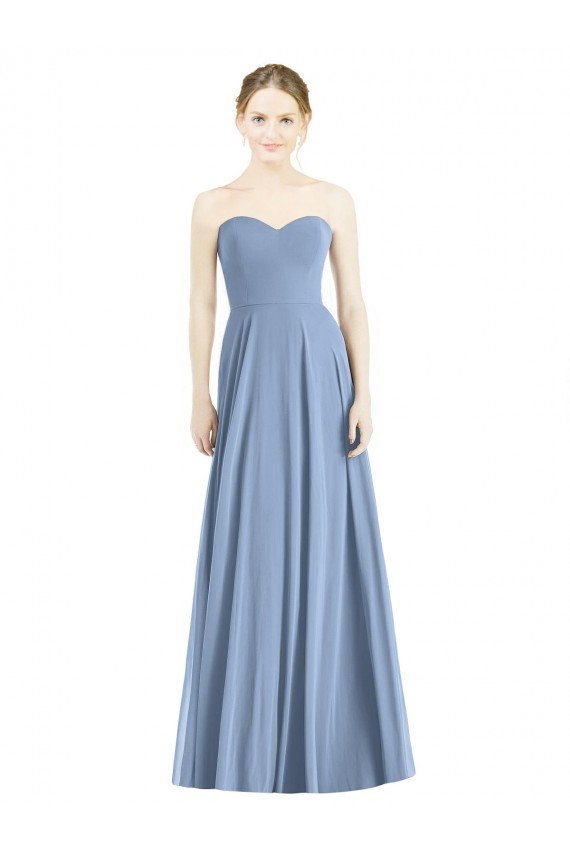 Cheap Strapless Sweetheart Chiffon Bridesmaid Dress Sydney
