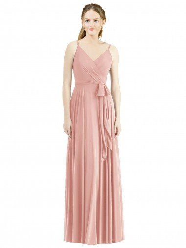 Cheap Romantic Full length Long Chiffon Bridesmaid Dress Sydney
