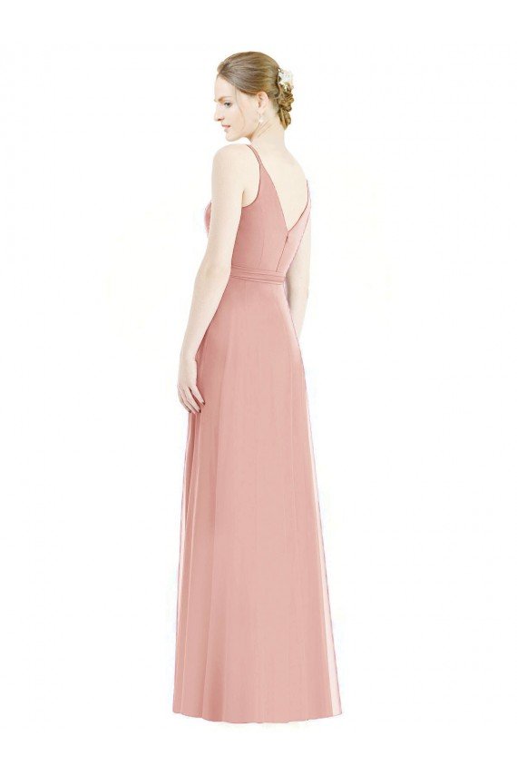 Cheap Romantic Full length Long Chiffon Bridesmaid Dress Sydney