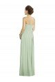 Cheap Full Length Strapless Chiffon Bridesmaid Dress with Sweetheart Neckline Sydney