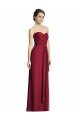 Cheap Long Strapless Chiffon Bridesmaid Dress with Side Slit Sydney
