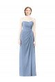 Cheap Strapless Long Chiffon Bridesmaid Dress with Sweetheart Neckline Sydney