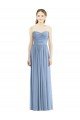 Cheap Strapless Long Chiffon Dress with Sweetheart Neckline And Draped Bodice Sydney