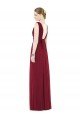 Cheap Low Square Back Sleeveless Shirred Skirt Bridesmaid Dress Sydney