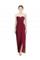 Cheap Strapless Sweetheart Long Chiffon Bridesmaid Dress Sydney
