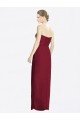 Cheap Strapless Sweetheart Long Chiffon Bridesmaid Dress Sydney