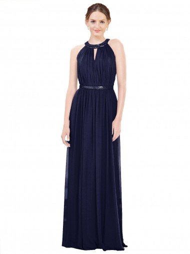 Cheap Vintage Full-Length Sleeveless Chiffon Bridesmaid Dress  Sydney