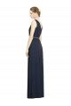 Cheap Full-Length V-Neck Lux Chiffon Bridesmaid Dress with V-Back Sydney