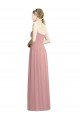 Cheap Crossover Draped Sweetheart Chiffon Formal Bridesmaid Dress with Front Slit Sydney