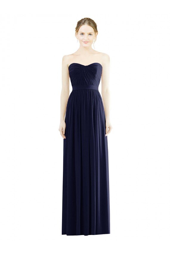 Cheap Low Back Draped Strapless Chiffon Formal Bridesmaid Dress  Sydney