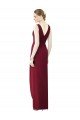 Cheap Draped Sleeveless Long Chiffon V-Neck Bridesmaid Dress Sydney