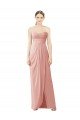 Cheap Strapless Sweetheart Long Chiffon Wrap Bridesmaid Dress Sydney