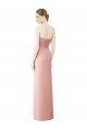 Cheap Strapless Sweetheart Long Chiffon Wrap Bridesmaid Dress Sydney