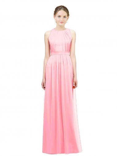 Cheap Sleek Halter Neck Chiffon Bridesmaid Dress  Sydney