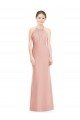 Cheap Halter Neck Trumpet Chiffon Bridesmaid Dress Sydney