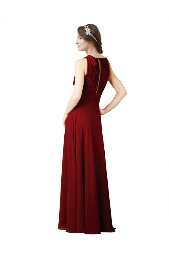 Cheap Luxe Chiffon Bridesmaid Dress with Open Slit In the Back Sydney