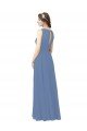 Cheap Luxe Chiffon Bridesmaid Dress with Illusion and Sweetheart Neckline Sydney