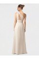 Cheap One Shoulder Full Length Chiffon Bridesmaid Dress with Shirred Bodice Sydney