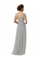 Cheap Ruffled One Shoulder Floor Length Long Chiffon Bridesmaid Dress Sydney