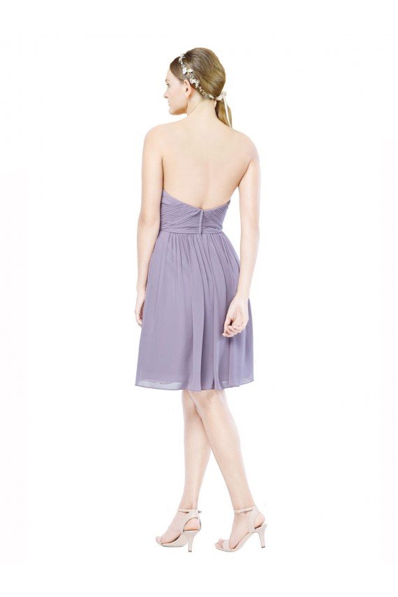 Cheap Short Sweetheart Knee Length Chiffon Cocktail Bridesmaid Dress with Open Back Sydney