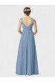Cheap Long Chiffon Bridesmaid Dress with Sweetheart Neckline and Wide Straps Sydney