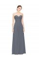 Cheap Twisted Waist Pleats Sweetheart Long Chiffon Bridesmaid Dress Sydney