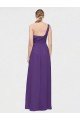 Cheap One Shoulder High Low Chiffon Bridesmaid Dress with Wrap Waist Sydney