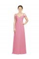 Cheap Sweetheart Long Chiffon Bridesmaid Dress with Off the Shoulder Straps Sydney