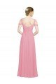 Cheap Sweetheart Long Chiffon Bridesmaid Dress with Off the Shoulder Straps Sydney