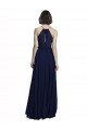 Cheap High Neckline Floor Length Chiffon Bridesmaid Dress with Belt Sydney