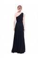 Cheap Long Chiffon Bridesmaid Dress with One Shoulder Neckline And Belt Sydney