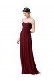 Cheap Hand-Ruched Sweetheart Long Chiffon Bridesmaid Dress Sydney