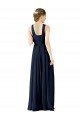 Cheap High V-Neck Floor Length Chiffon Bridesmaid Dress Sydney