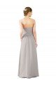 Cheap Twisted Strapless Sweetheart Neckline Long Chiffon Bridesmaid Dress Sydney