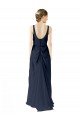 Cheap Scoop Neckline Fitted Long Chiffon Bridesmaid Dress Open Back Sydney