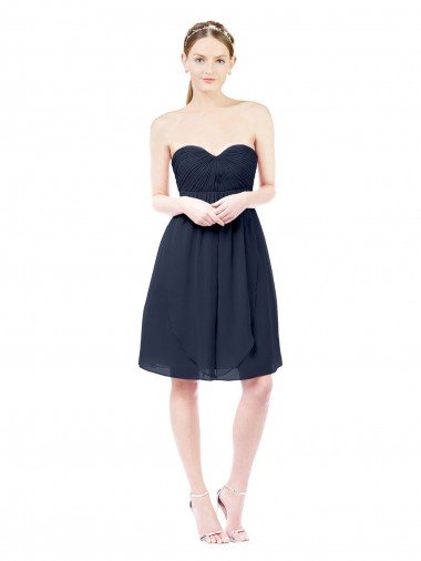 Cheap Sweetheart Cocktail Knee Length Chiffon Cocktail Bridesmaid Dress Open Back Sydney