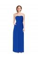 Cheap Strapless Sweetheart Keyhole Back Long Chiffon Bridesmaid Dress Sydney