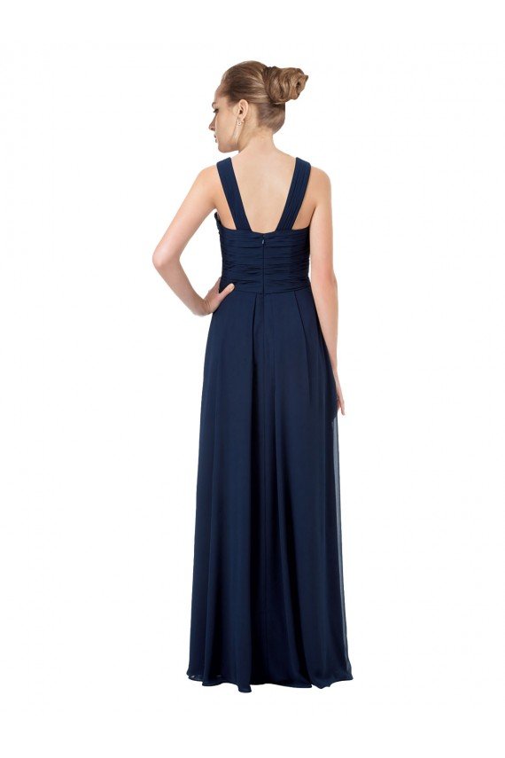 Cheap Long Chiffon Bridesmaid Dress V-Neck Top Sydney