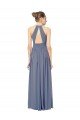 Cheap Long Chiffon High-Neck Sleeveless Bridesmaid Dress Sydney