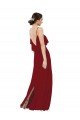 Cheap Scoop Neck Chiffon Bridesmaid Dress with Spaghetti Straps and Low Back Sydney
