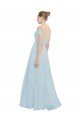Cheap Chiffon Bridesmaids Dress with Off the Shoulder Draped Neckline Sydney