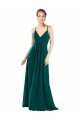 Cheap Sexy Chiffon Bridesmaid Dress with Deep V-Neckline Sydney