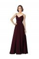 Cheap V-Neck Chiffon Bridesmaid Dress with Twist Front Bodice Sydney